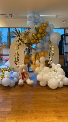 Luxury Baby Shower Balloon Decor