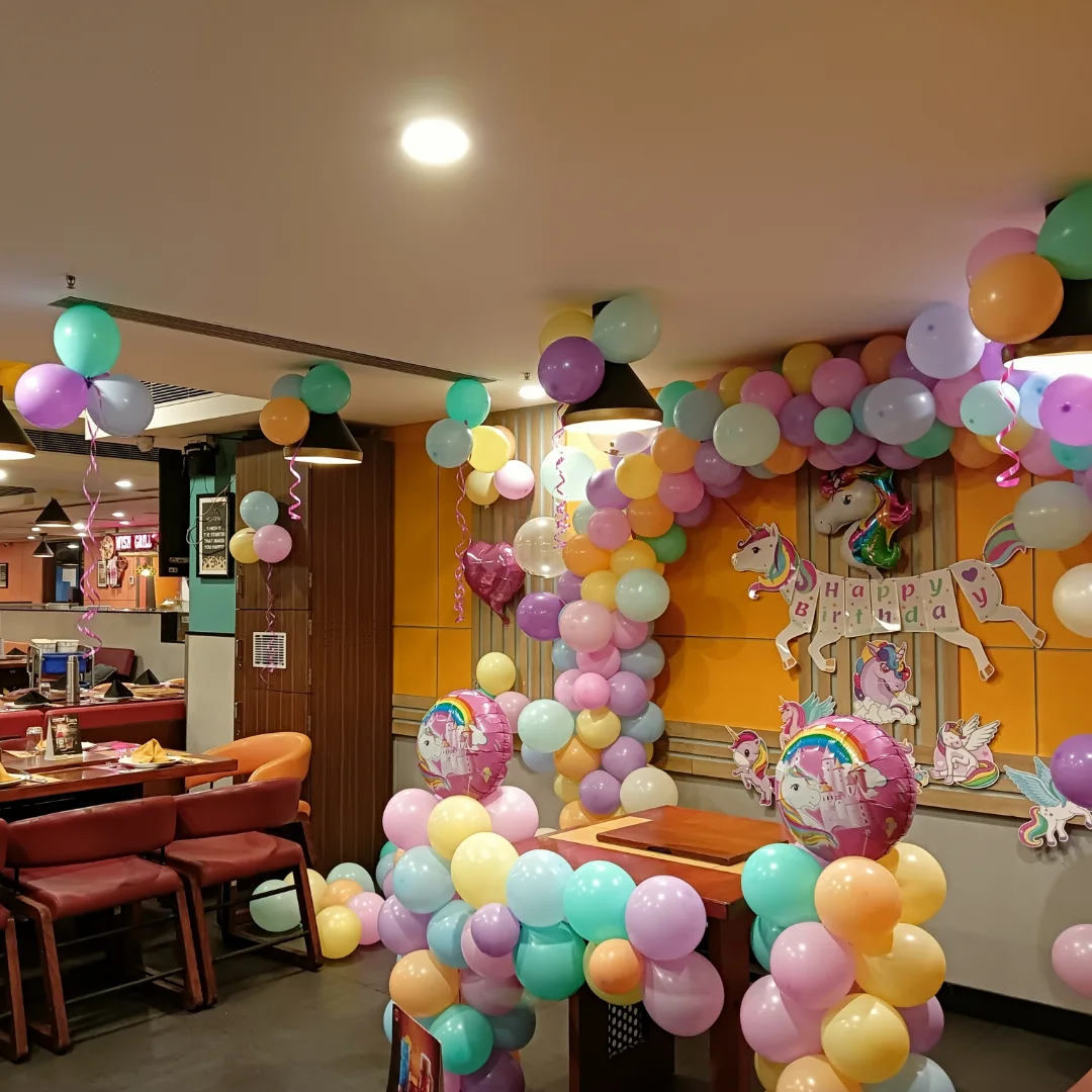 Unicorn Birthday Balloon Arch