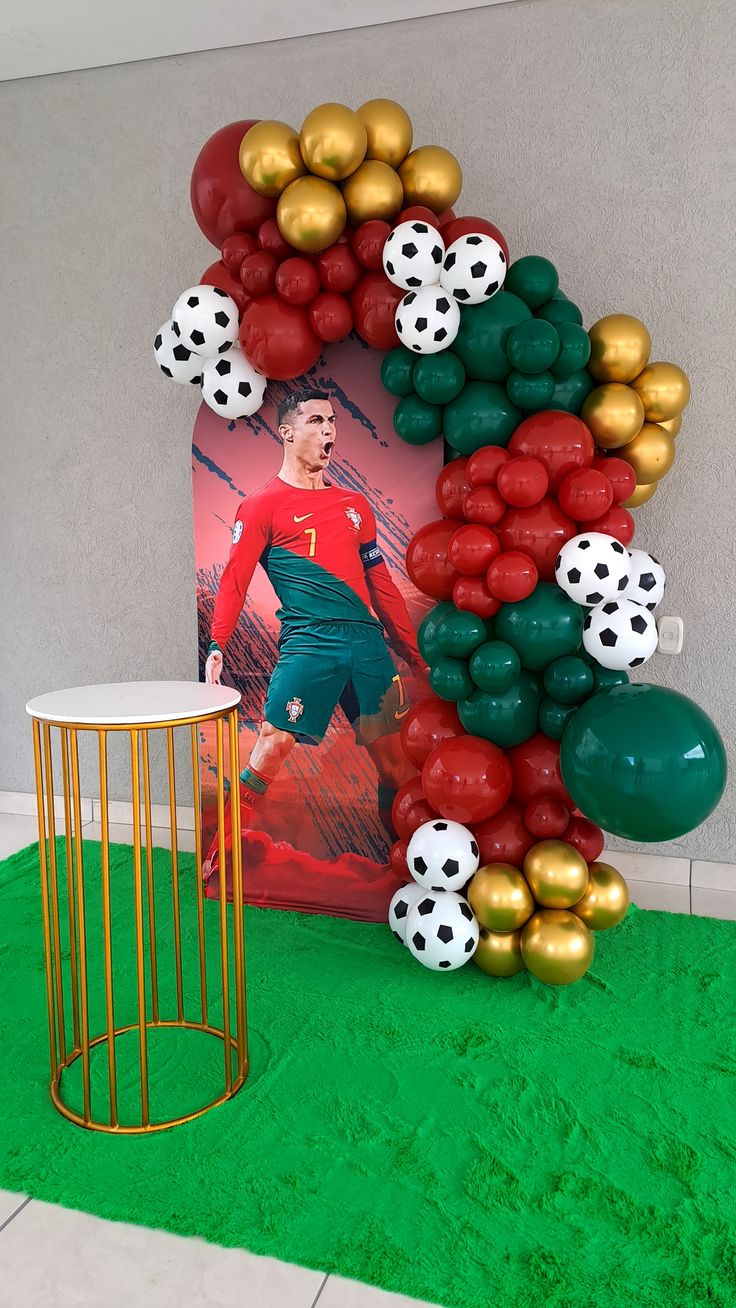 Football Theme Balloon Decoration