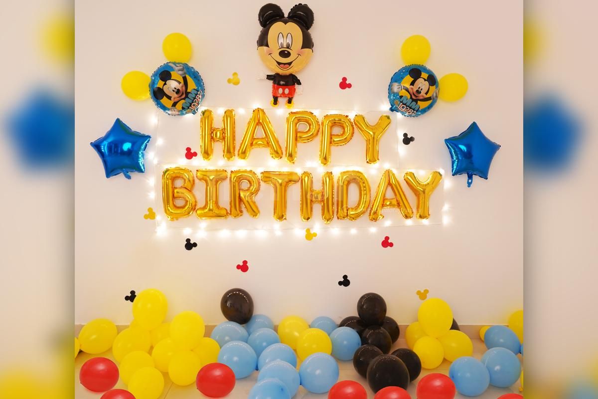Mickey Mouse Theme Birthday Setup