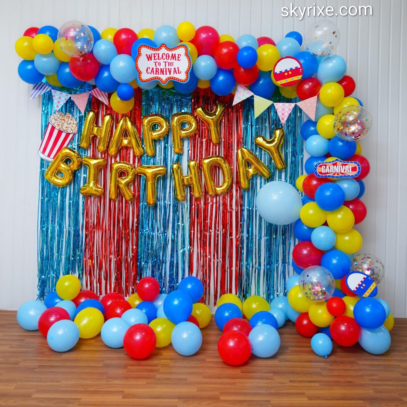 Carnival Blast Birthday Backdrop