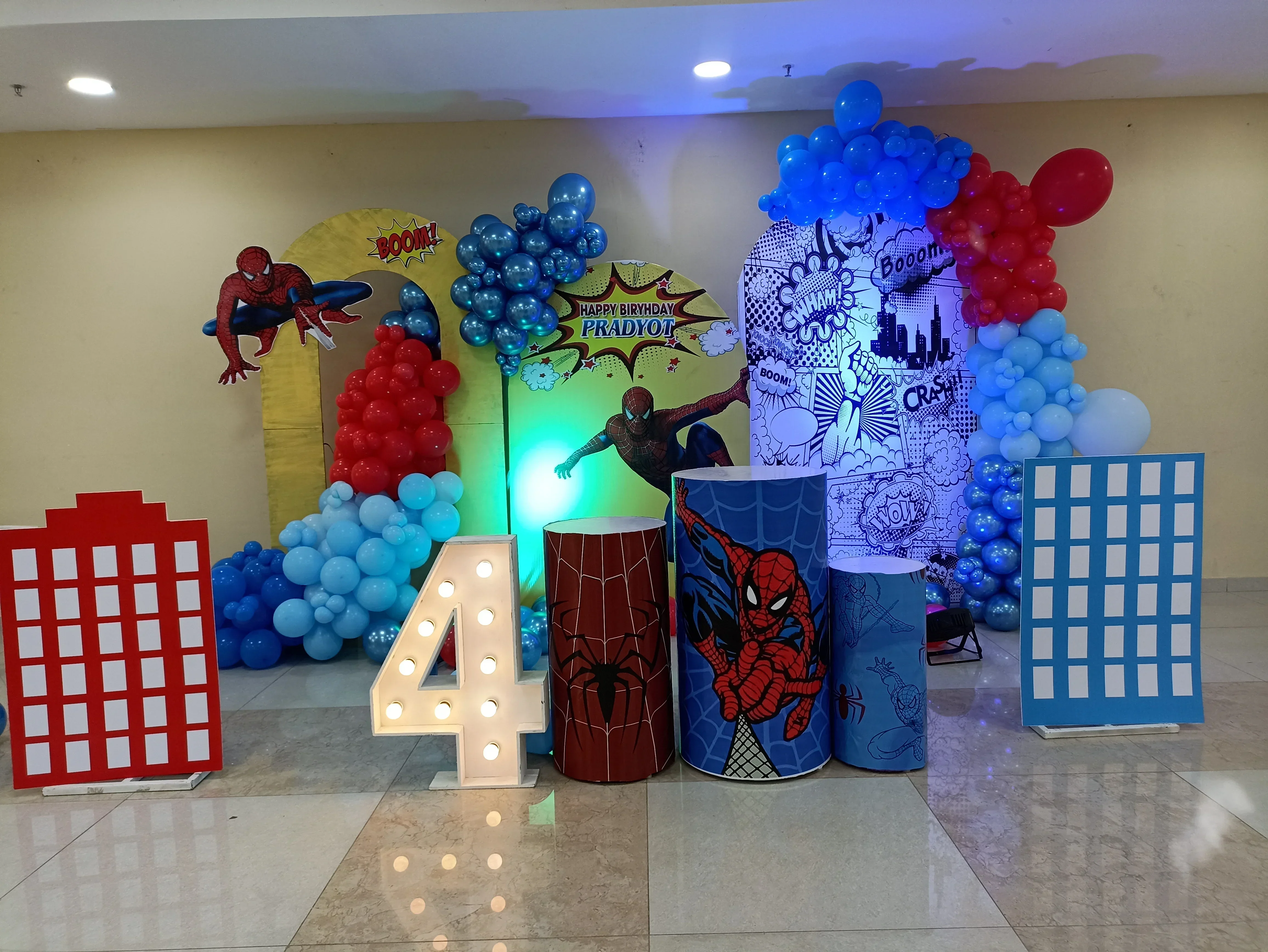 Spiderman Theme Decoration for Birthday