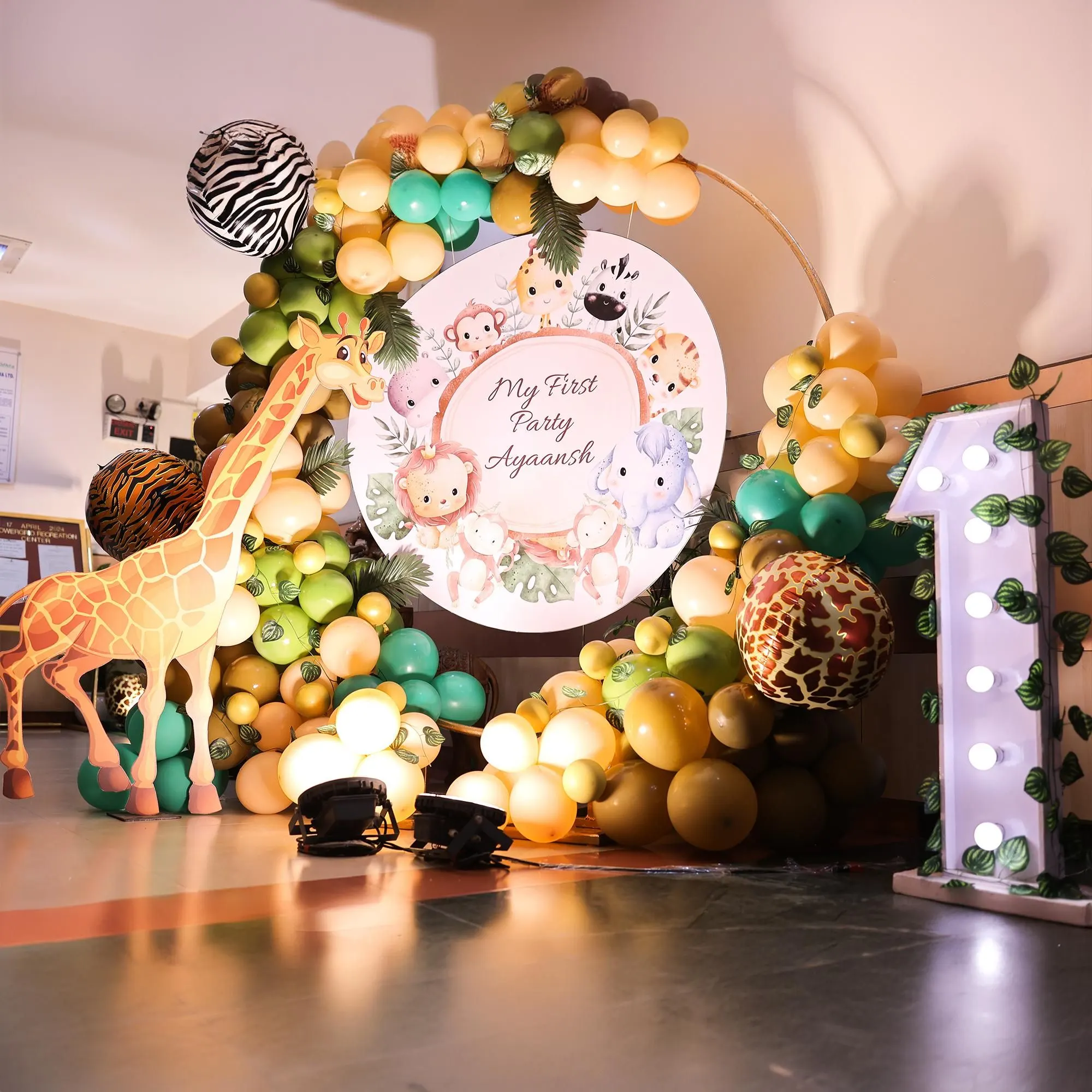 Wild One Jungle Safari Theme Decor