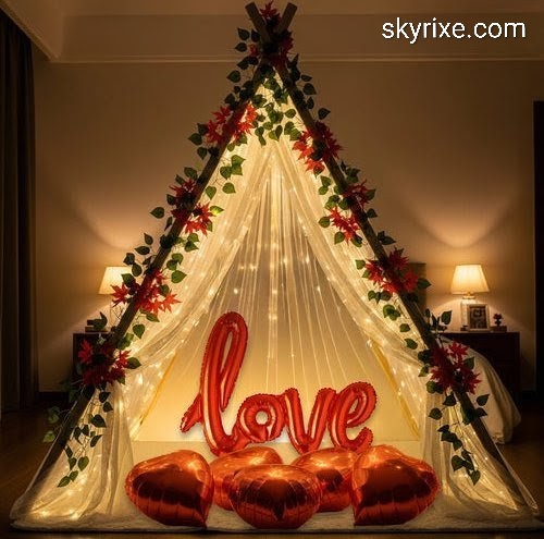 Romantic Love Tent Canopy Decoration