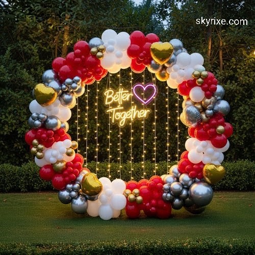 Better Together Balloon setup