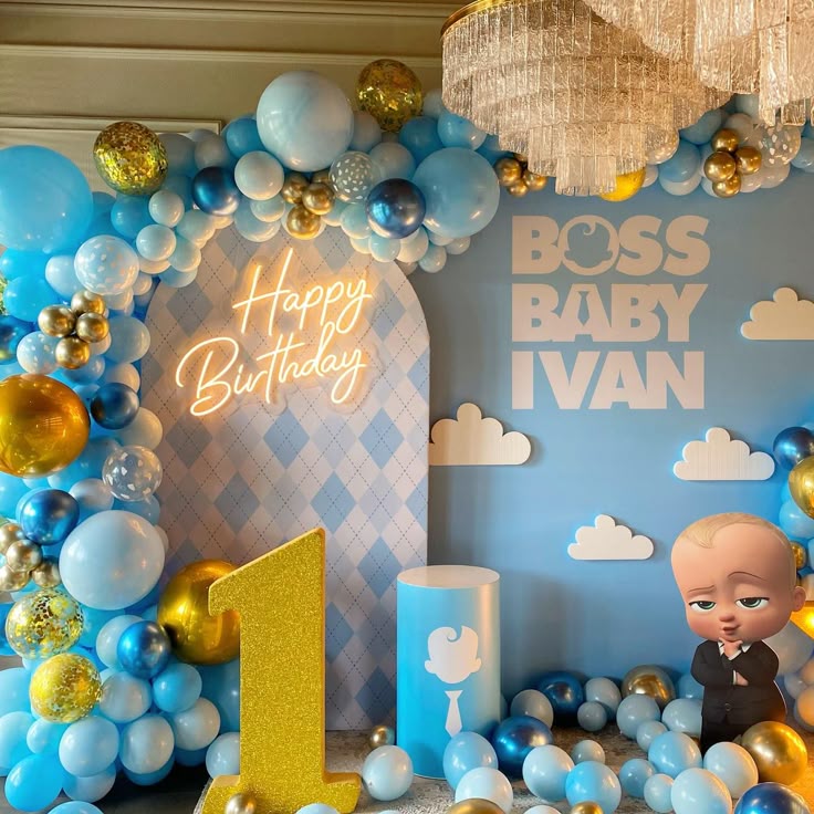 Boss Baby Theme Balloon Decoration