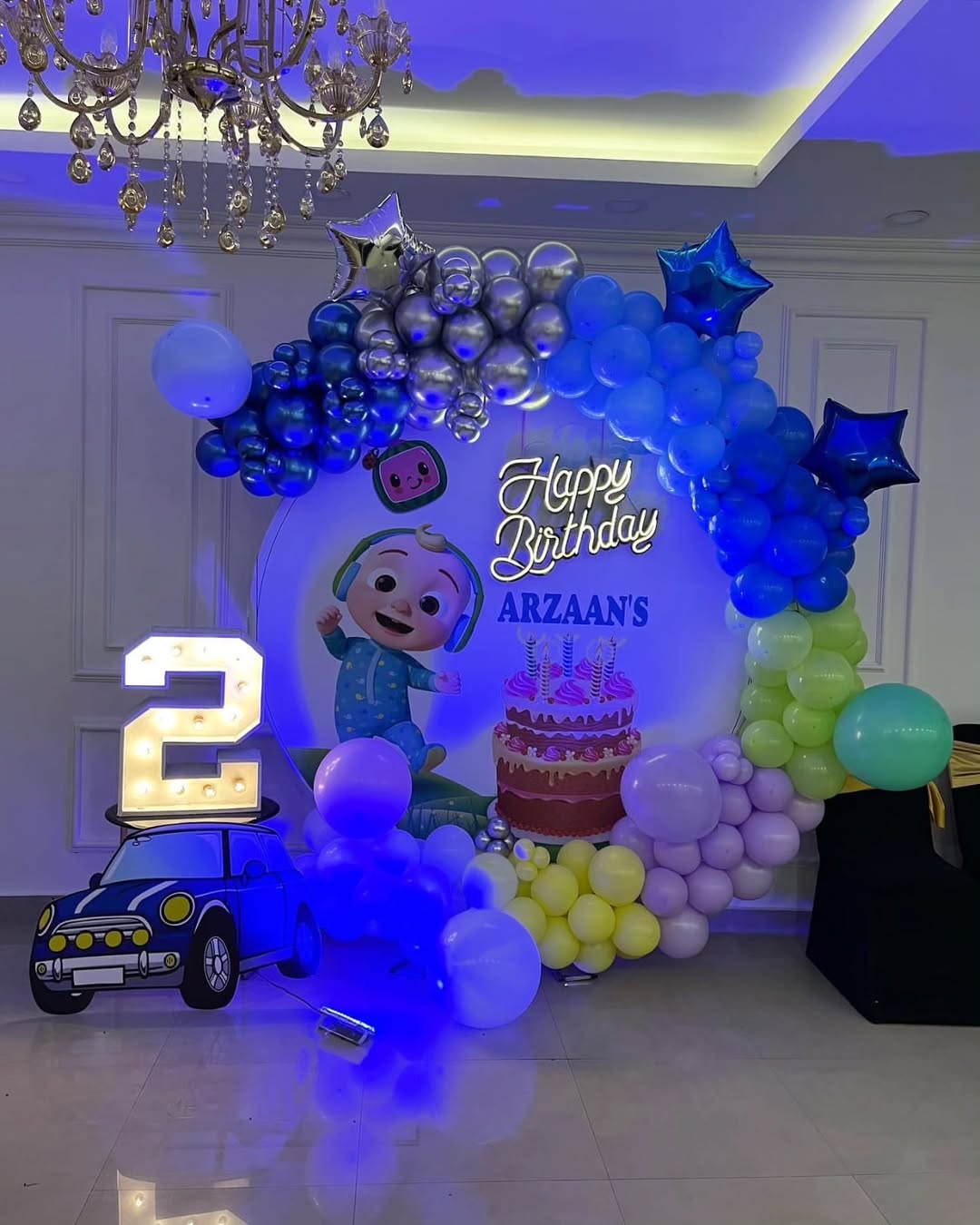 Cocomelon Themed Birthday Balloon Setup