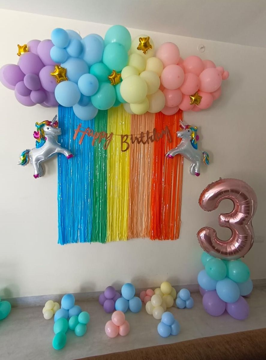 Rainbow Unicorn Birthday Theme
