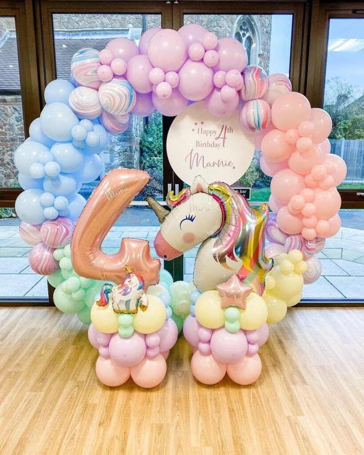 Magical Unicorn Birthday Arch