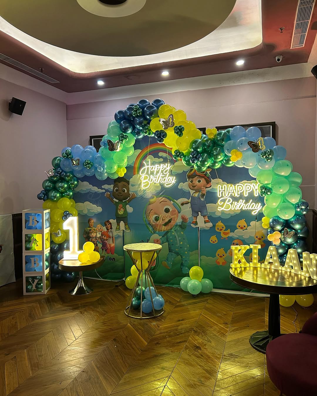 Cocomelon Birthday Backdrop Celebration