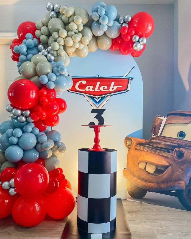 Race Day Rally Cars Birthday Theme