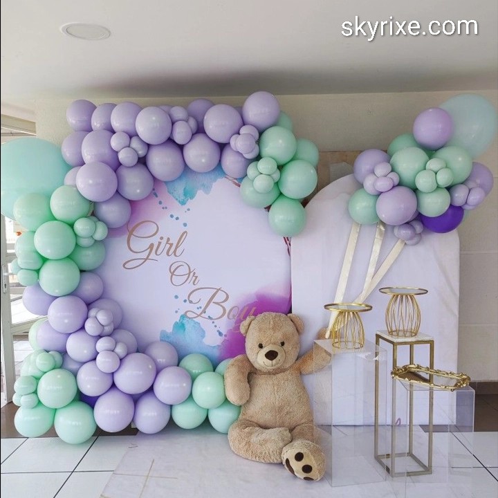 Pastel Girl or Boy Baby Shower Balloon