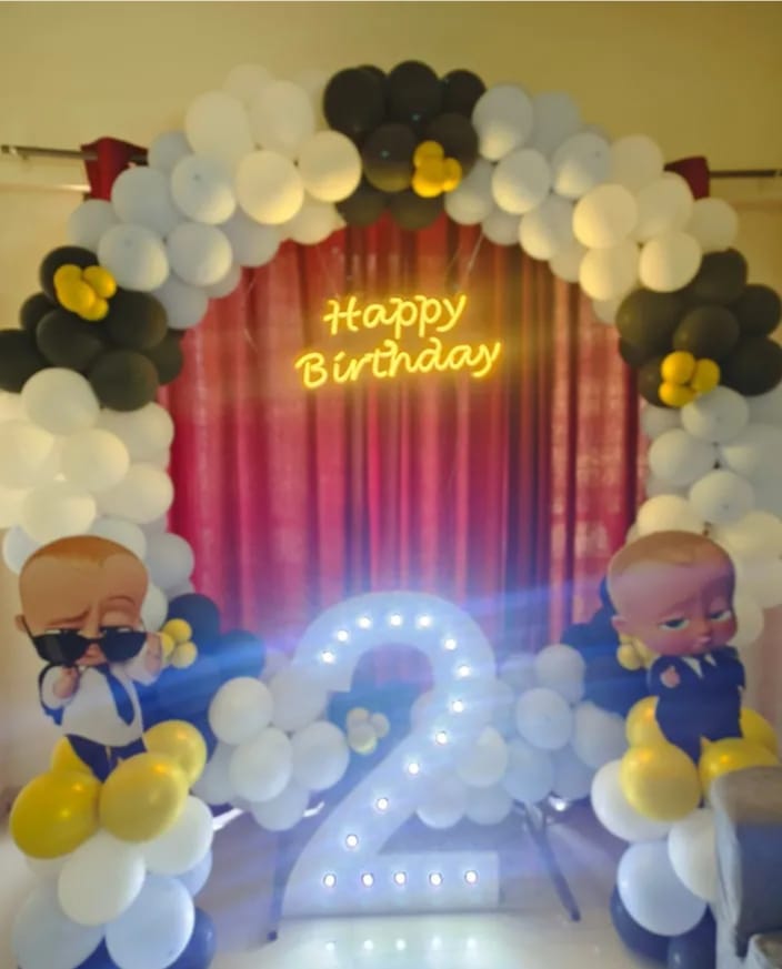 Boss Baby Themed Birthday Backdrop