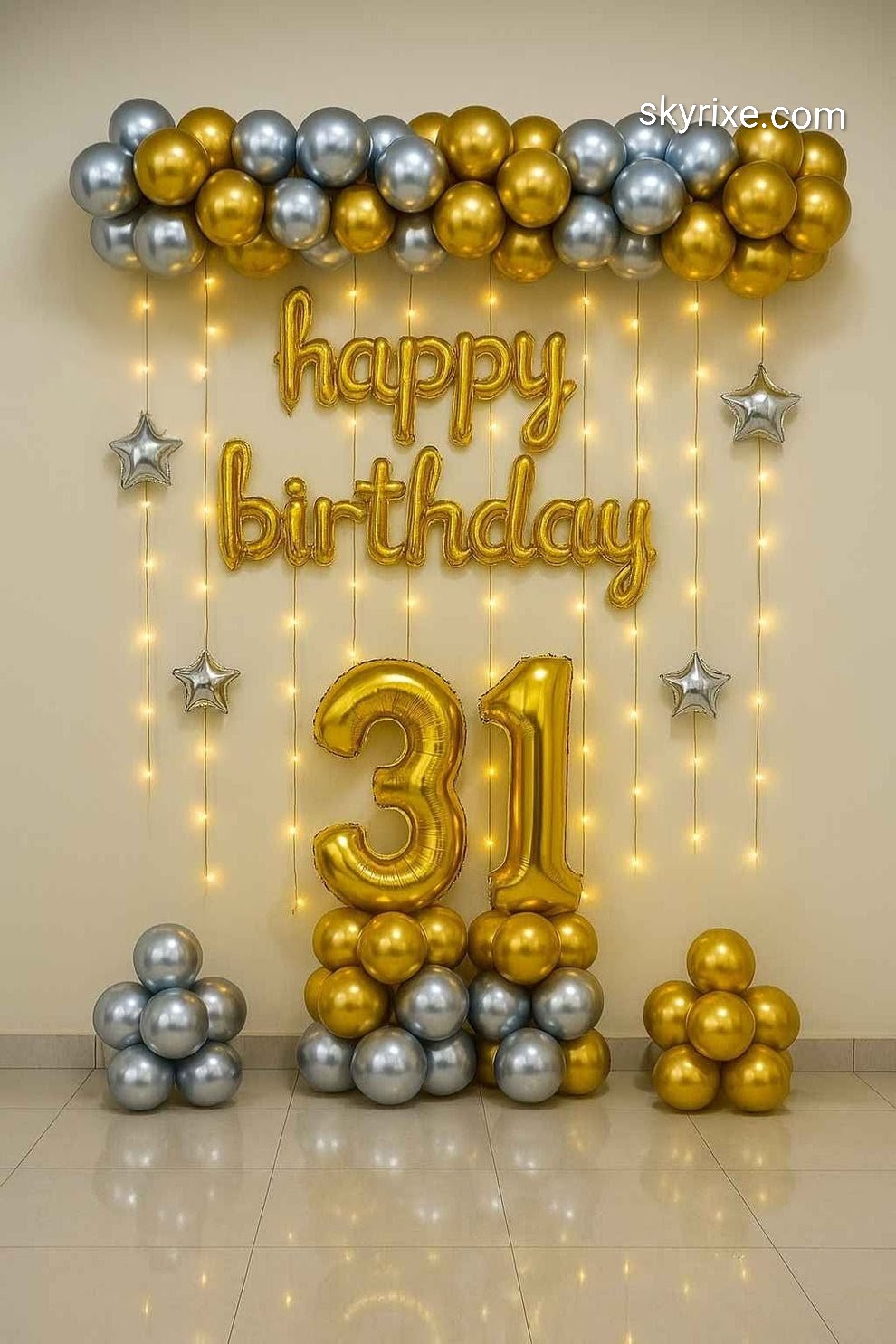 Birthday Backdrop Setup