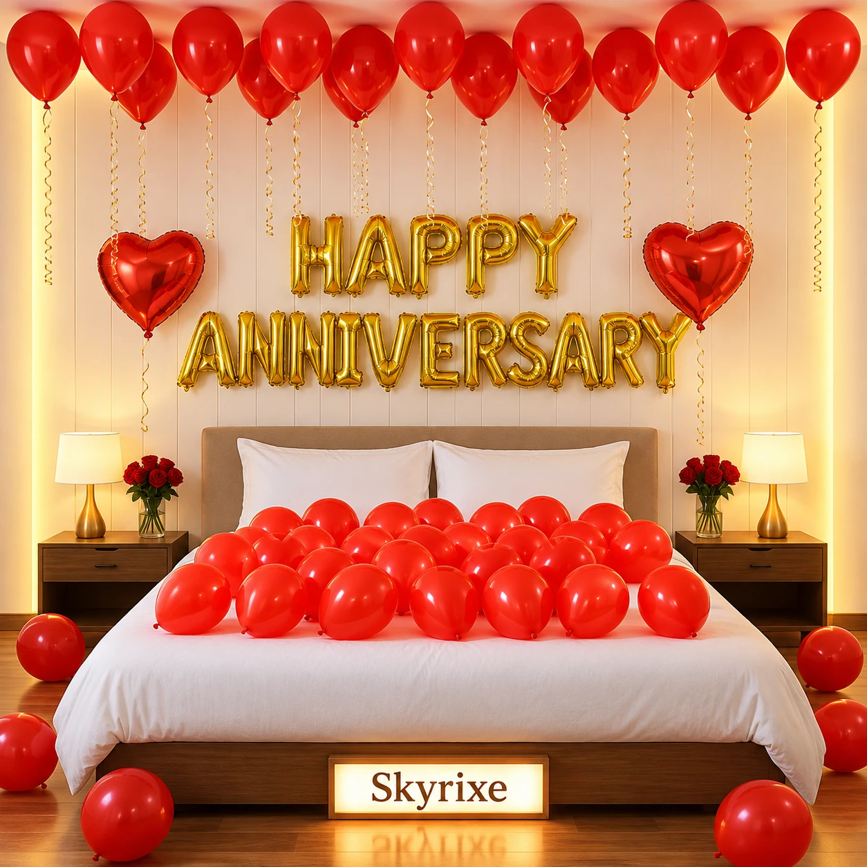 Golden Love Balloon Anniversary