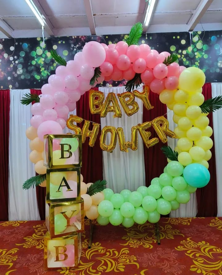 Pastel Paradise Baby Shower Backdrop