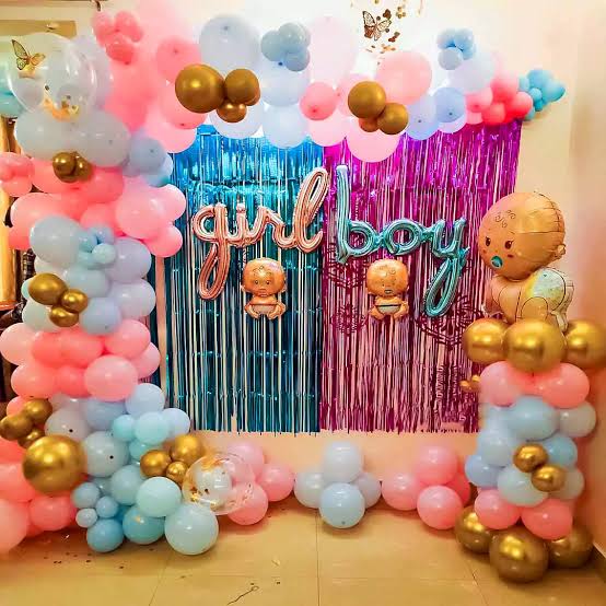 Gender Reveal Balloon Backdrop