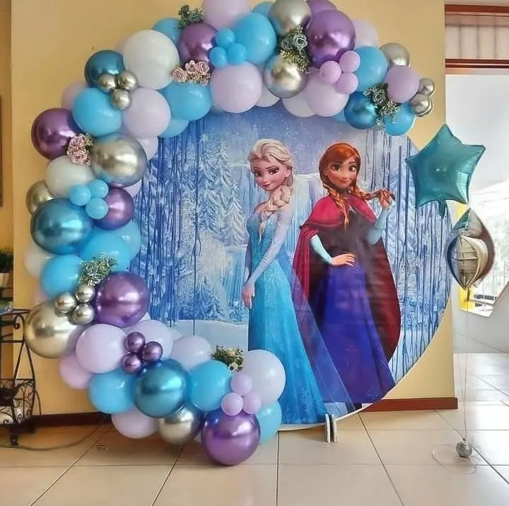 Frozen Themed Balloon Backdrop