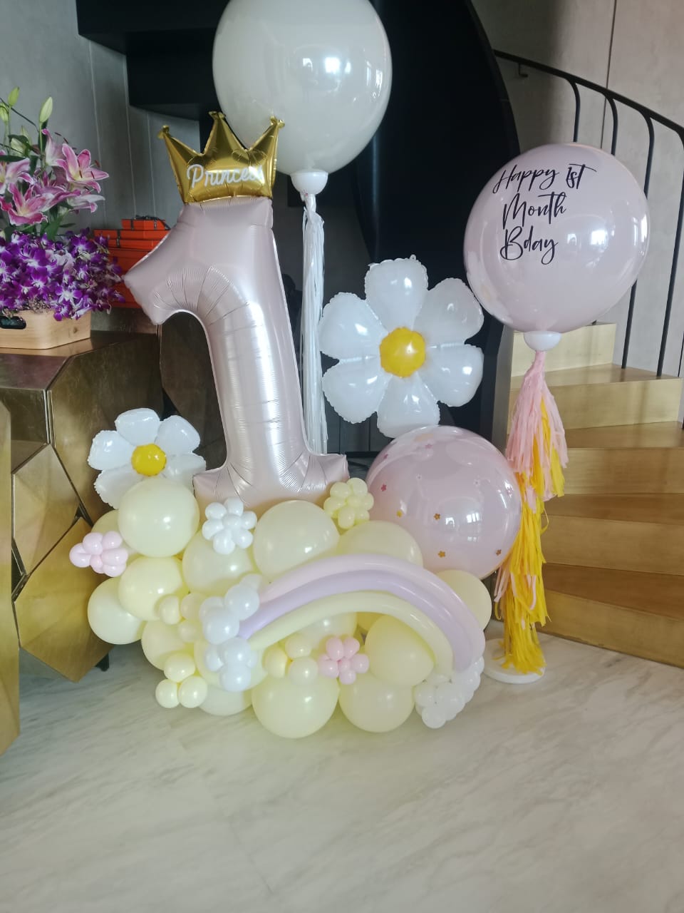 Pastel Princess 1st Month Celebration Setup