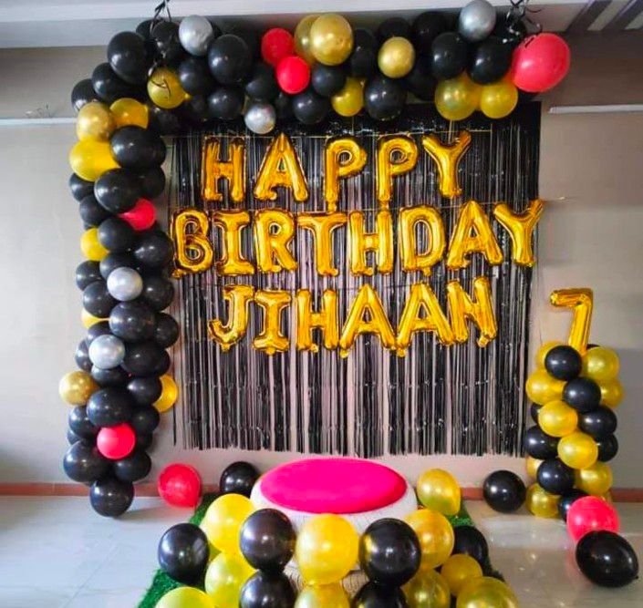 Black And Gold Birthday Frame for Kids