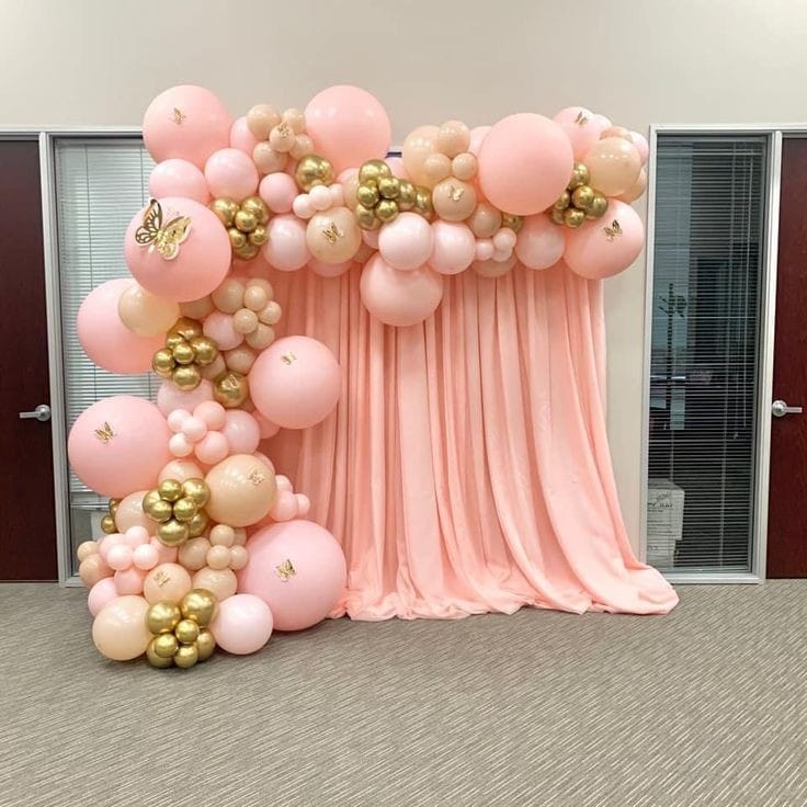 Blush Elegance Balloon Backdrop