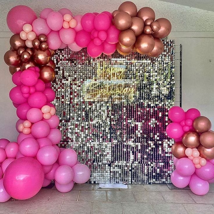 Rose Gold Glam Sequin Backdrop