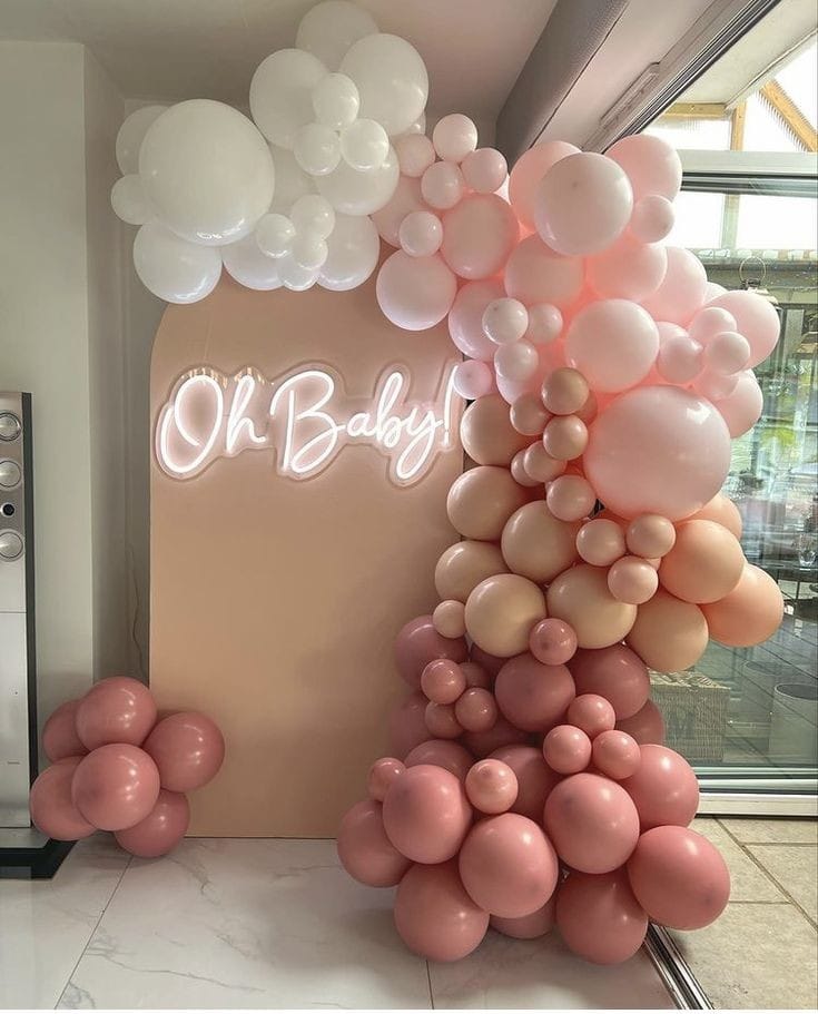 Oh Baby Pastel Balloon Arch