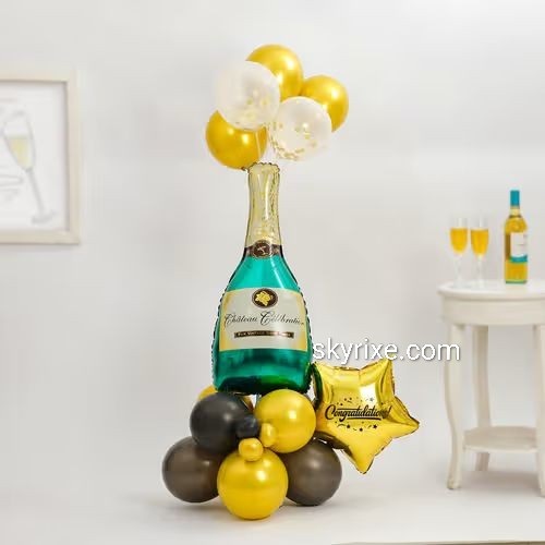 Champagne Celebration Balloon Bouquet