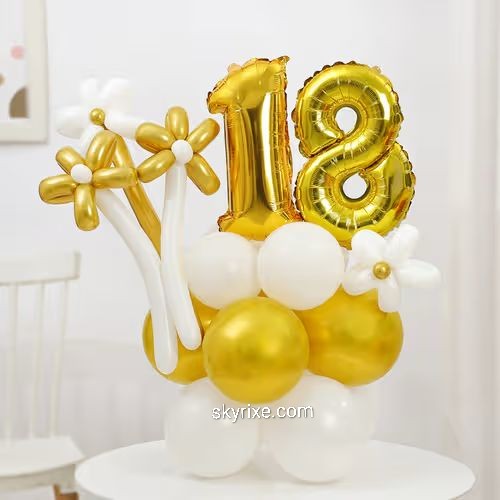 Balloon Bouquet 18th Birthday