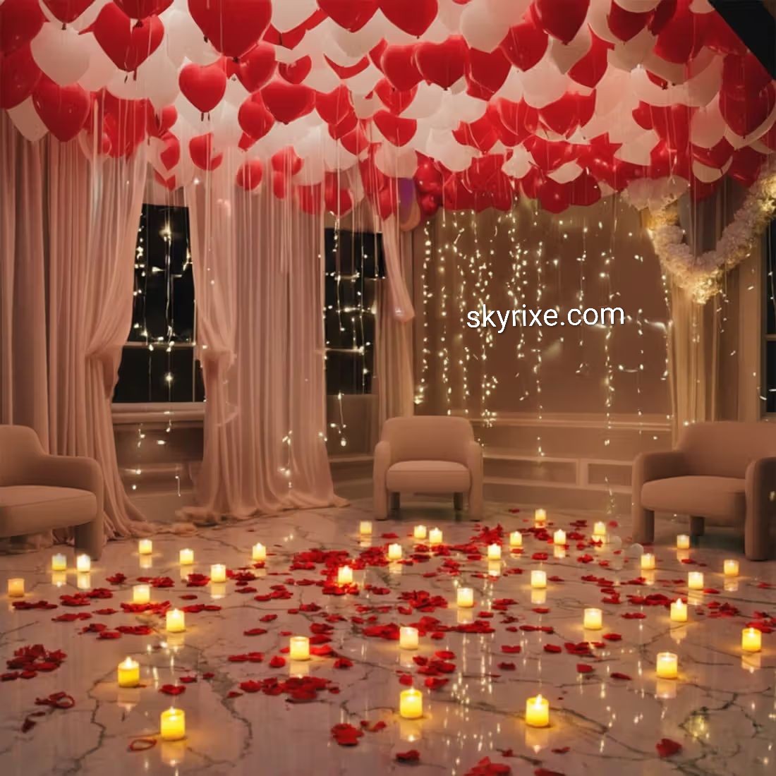 Romantic Room Decoration With Candles
