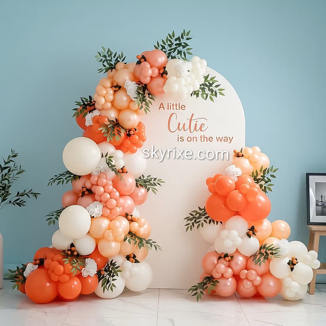 Baby Shower Floral Balloon Decoration