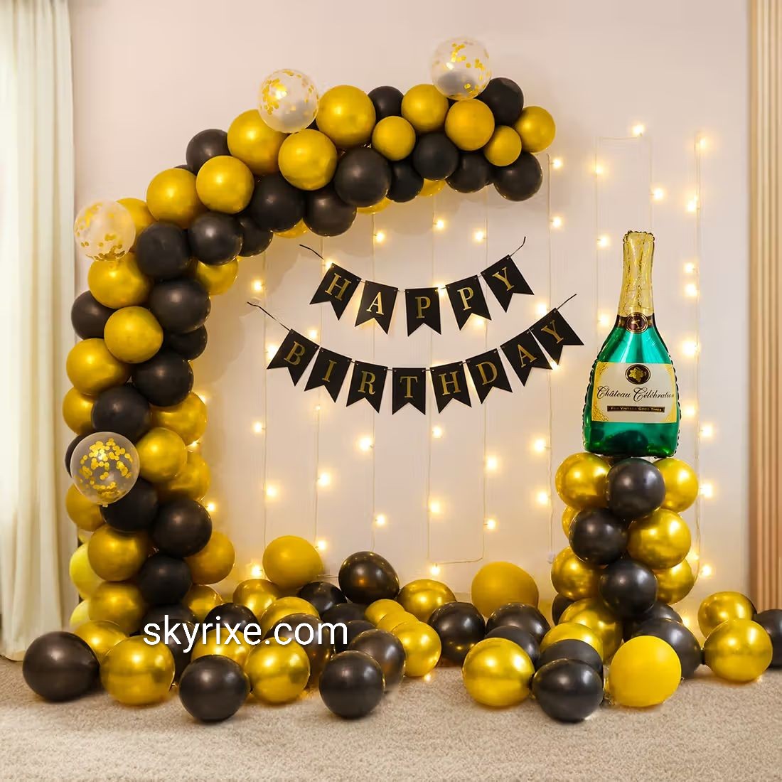 Birthday Balloon Arch Backdrop