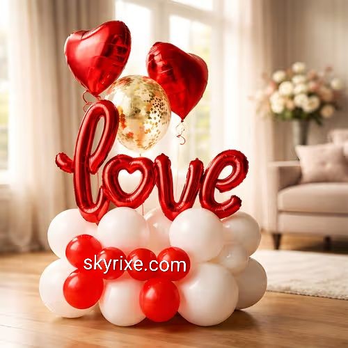 Romantic Love Balloon Bouquet