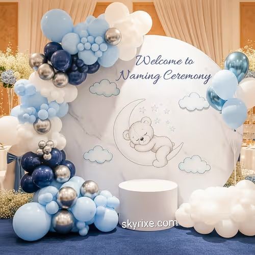 Naming Ceremony Balloon Backdrop