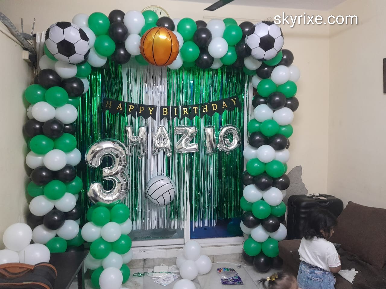 sports theme birthday decoration