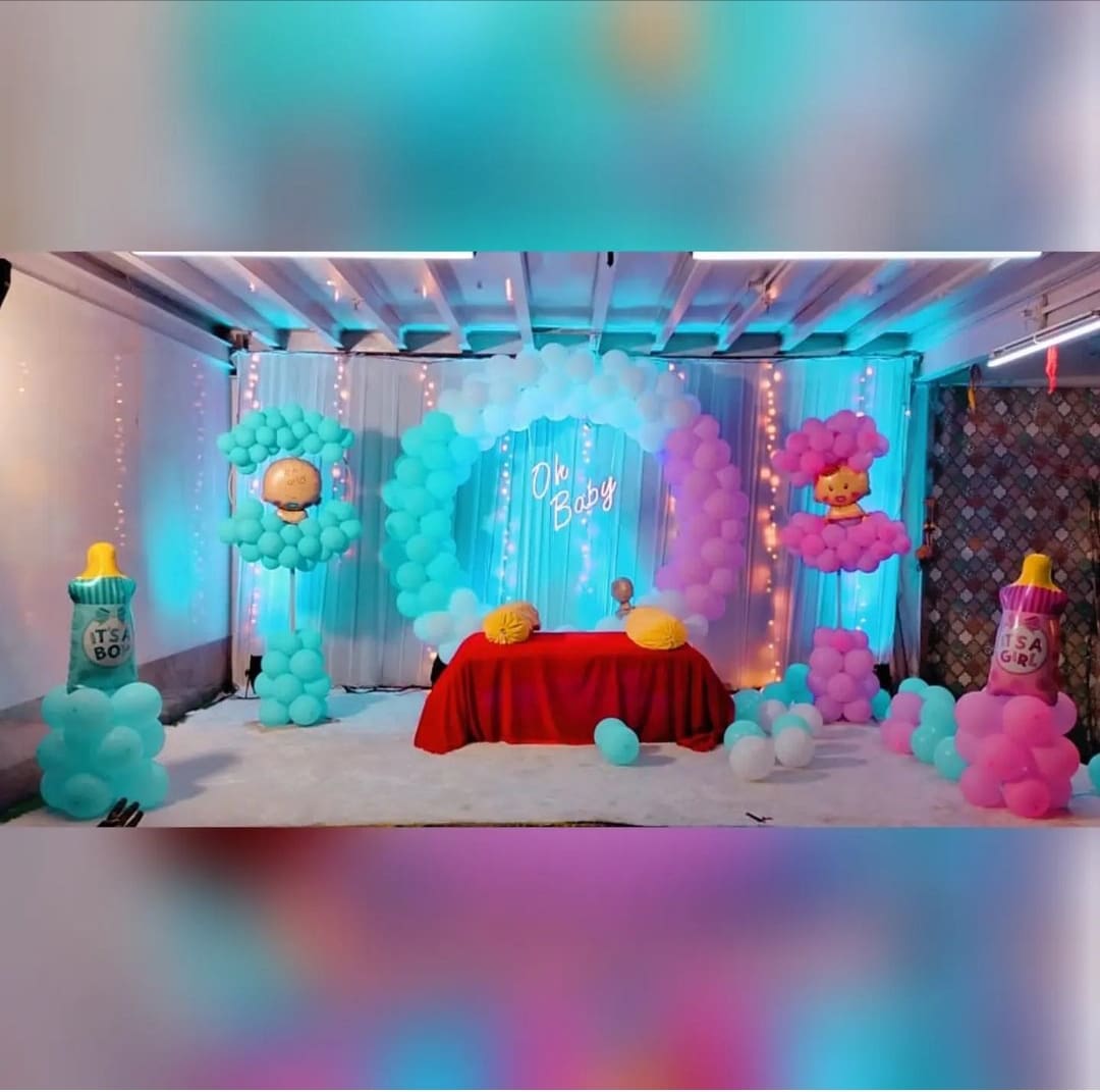 Oh Baby Gender Reveal Balloon Decor