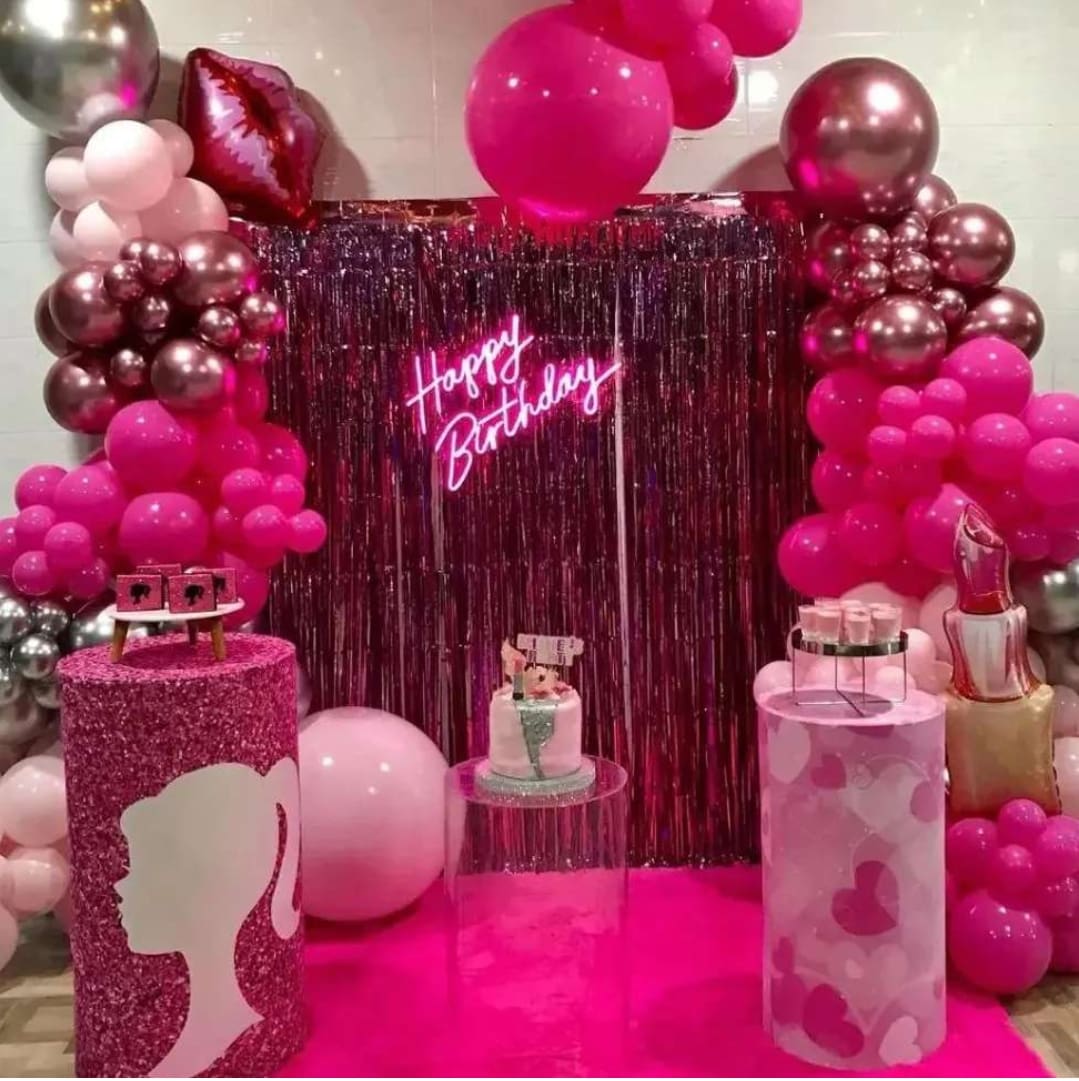 Barbie Birthday Backdrop Decoration