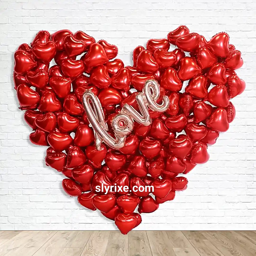 Scarlet Heart Love Balloon Wall