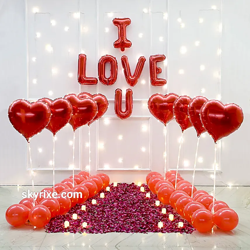 I Love U Romantic Pathway Proposal Setup