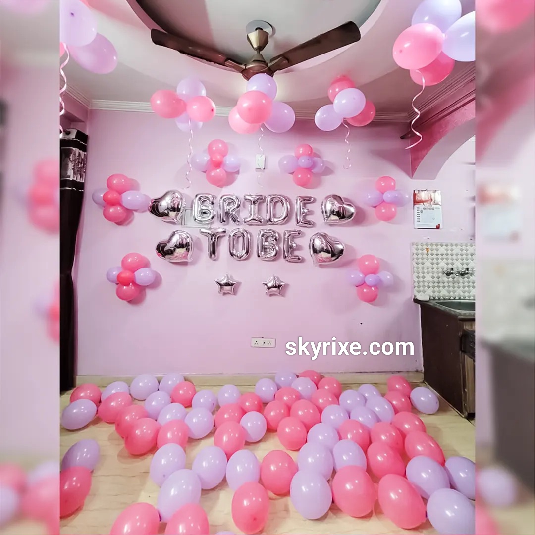 Pastel Bride To Be Balloon Wall Surprise