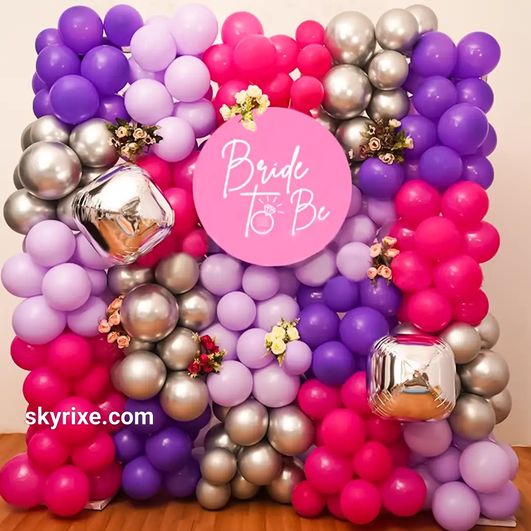 Glam Bride To Be Balloon Backdrop
