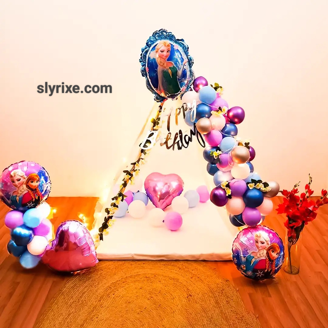 Frozen Princess Glow Teepee Setup