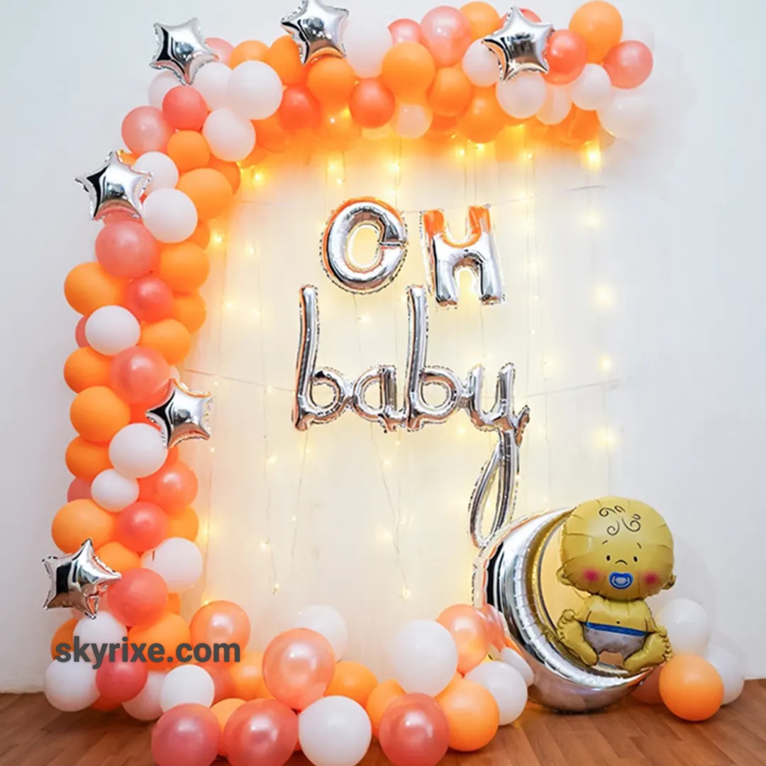 Peach Moon Baby Welcome Backdrop