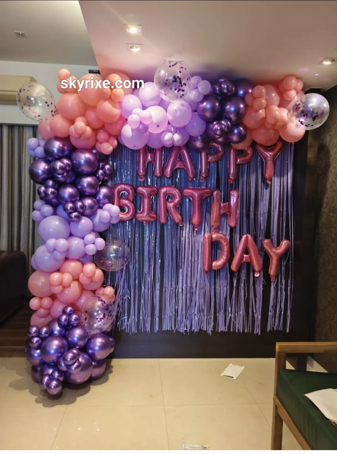 Purple Bthday Decoration