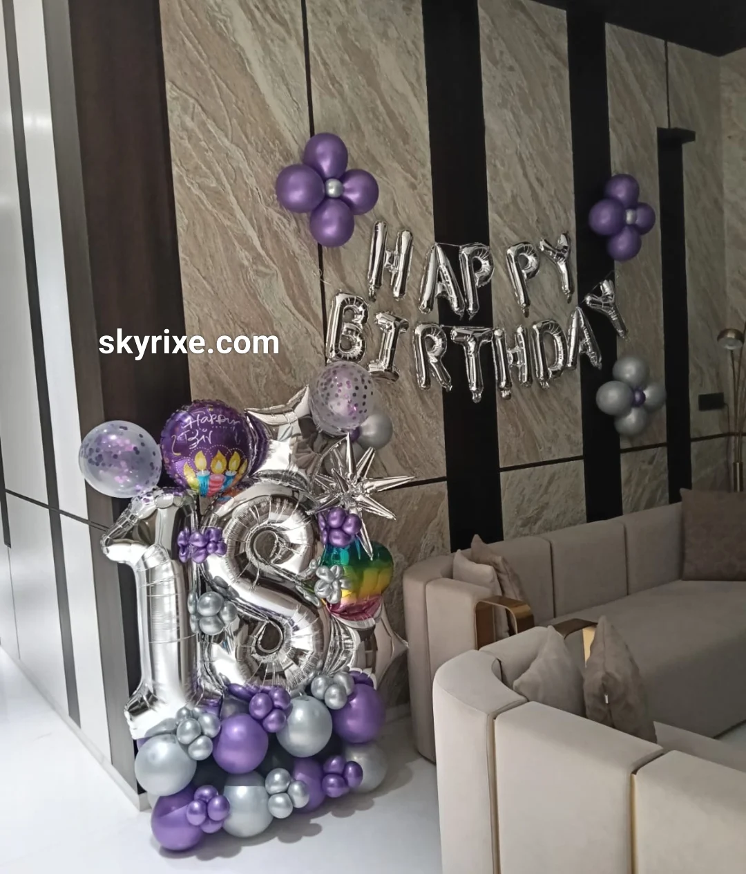 Birthday Bouquet Setup