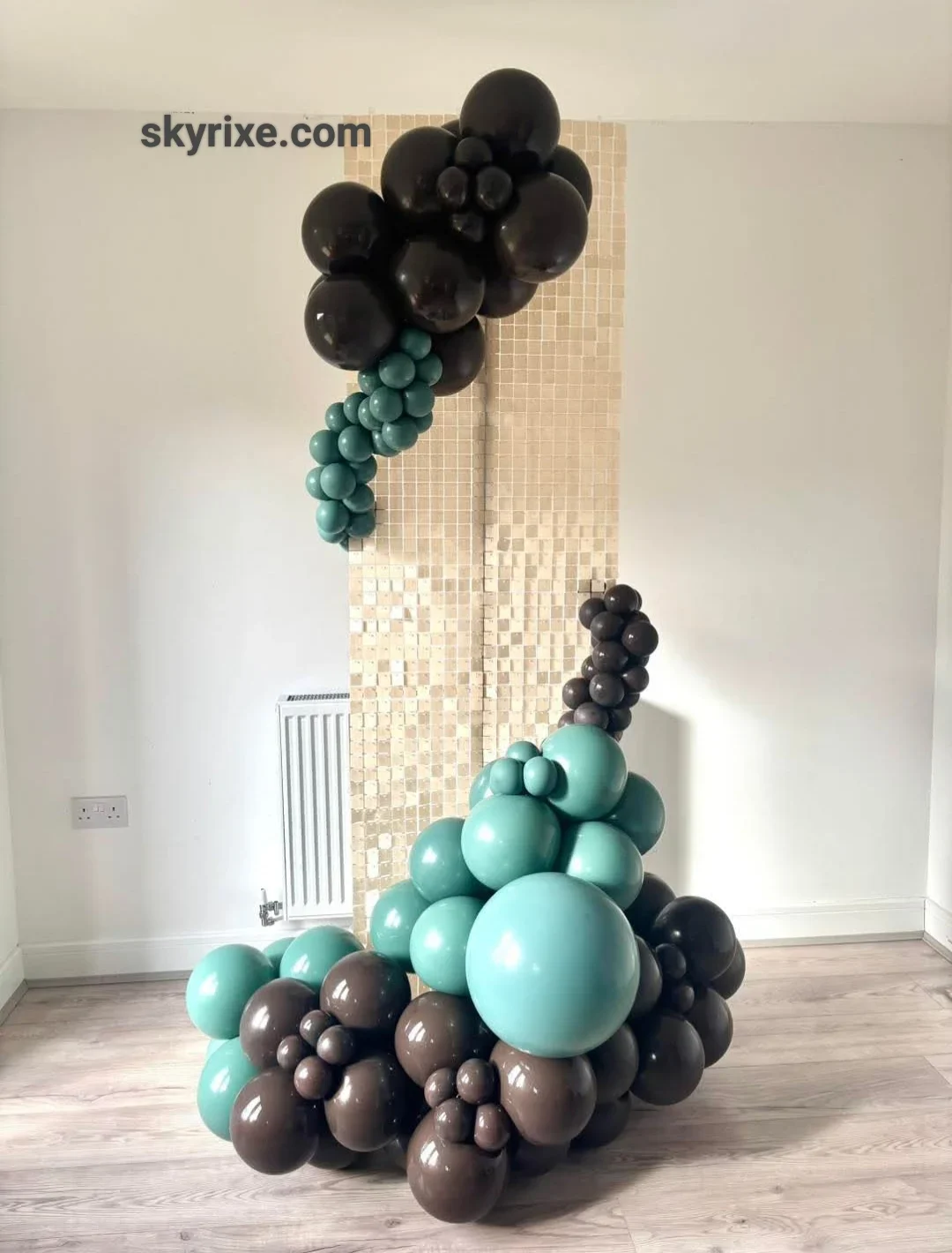 Black Mosaic Number Decoration