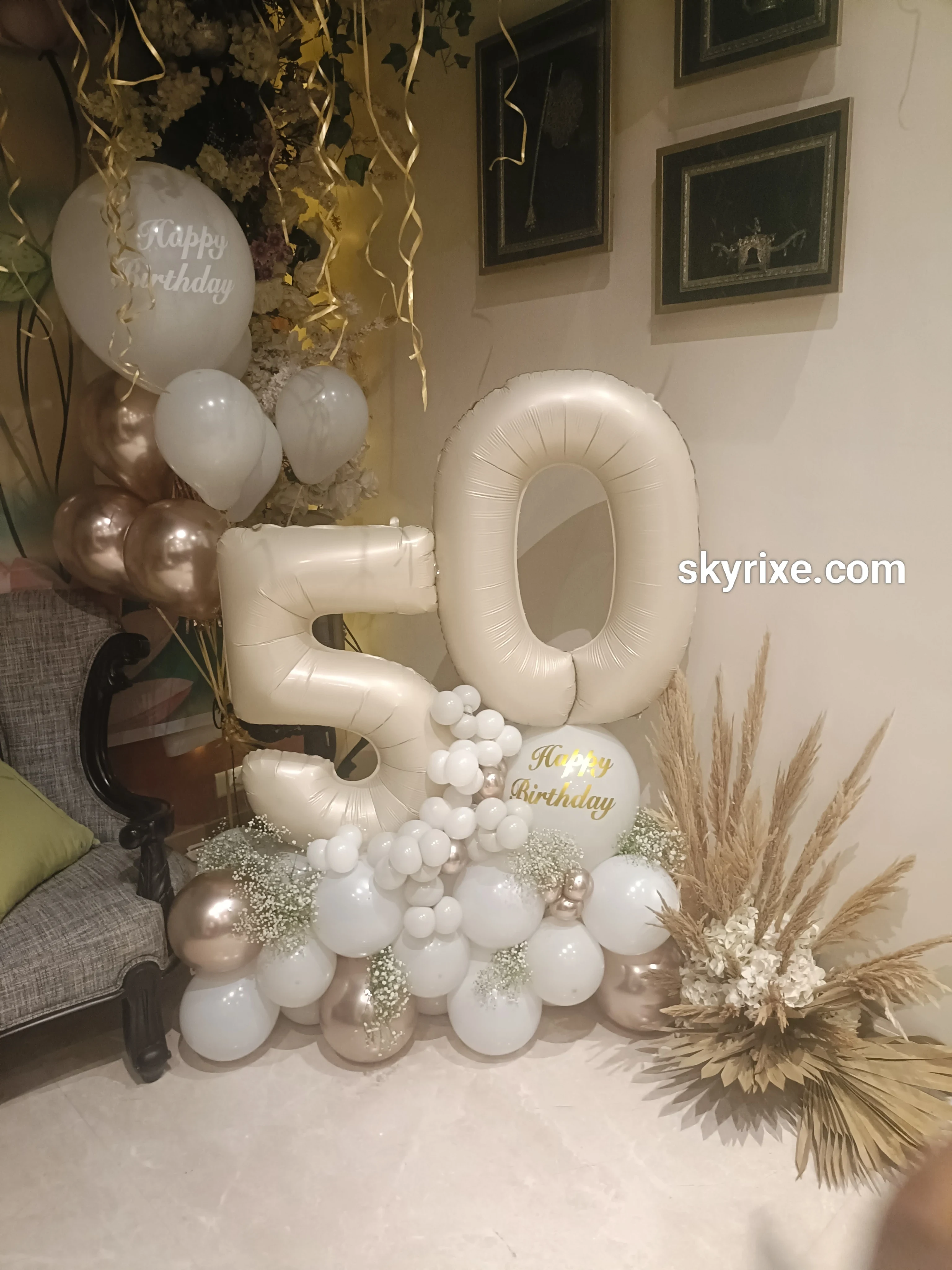 50th Birthday Balloon Bouquet