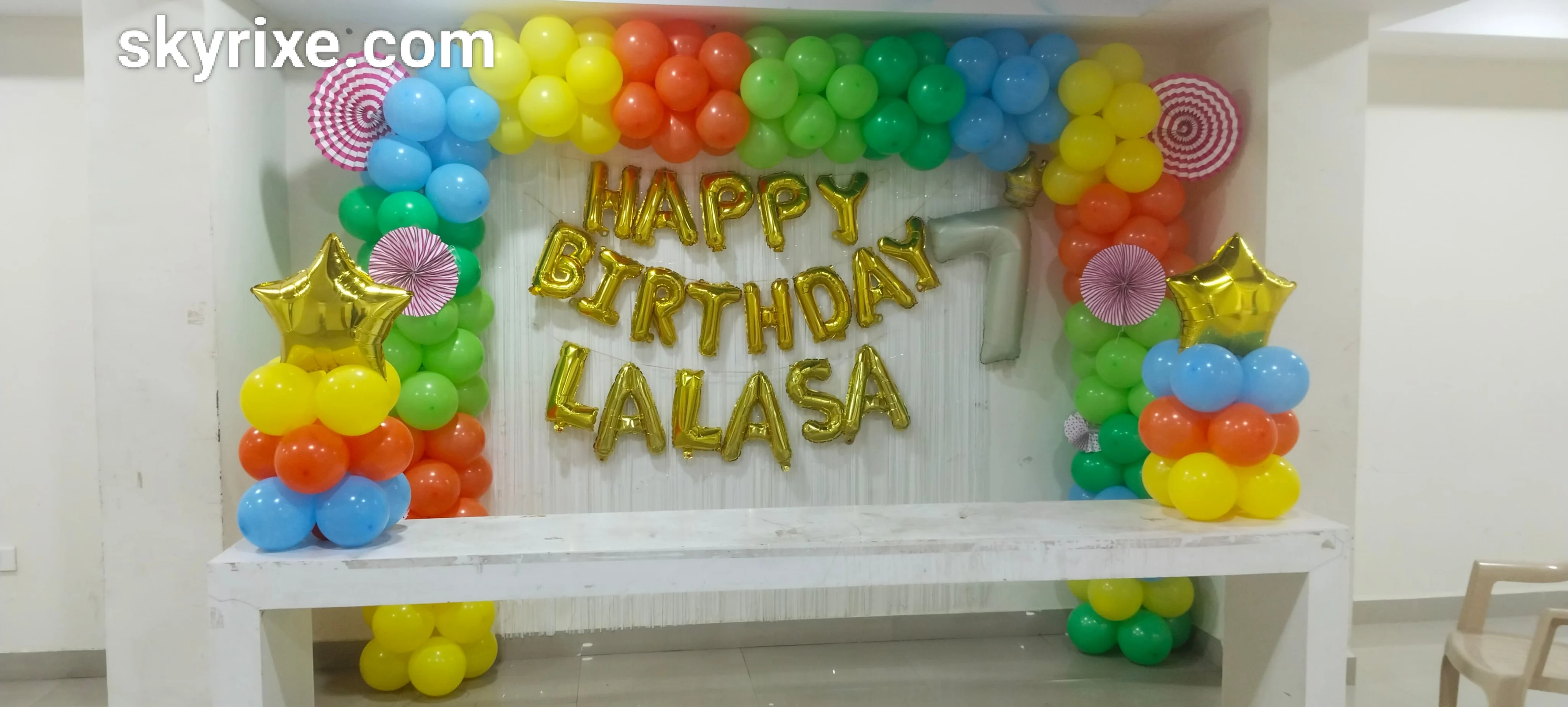 Rainbow Theme Kids Birthday