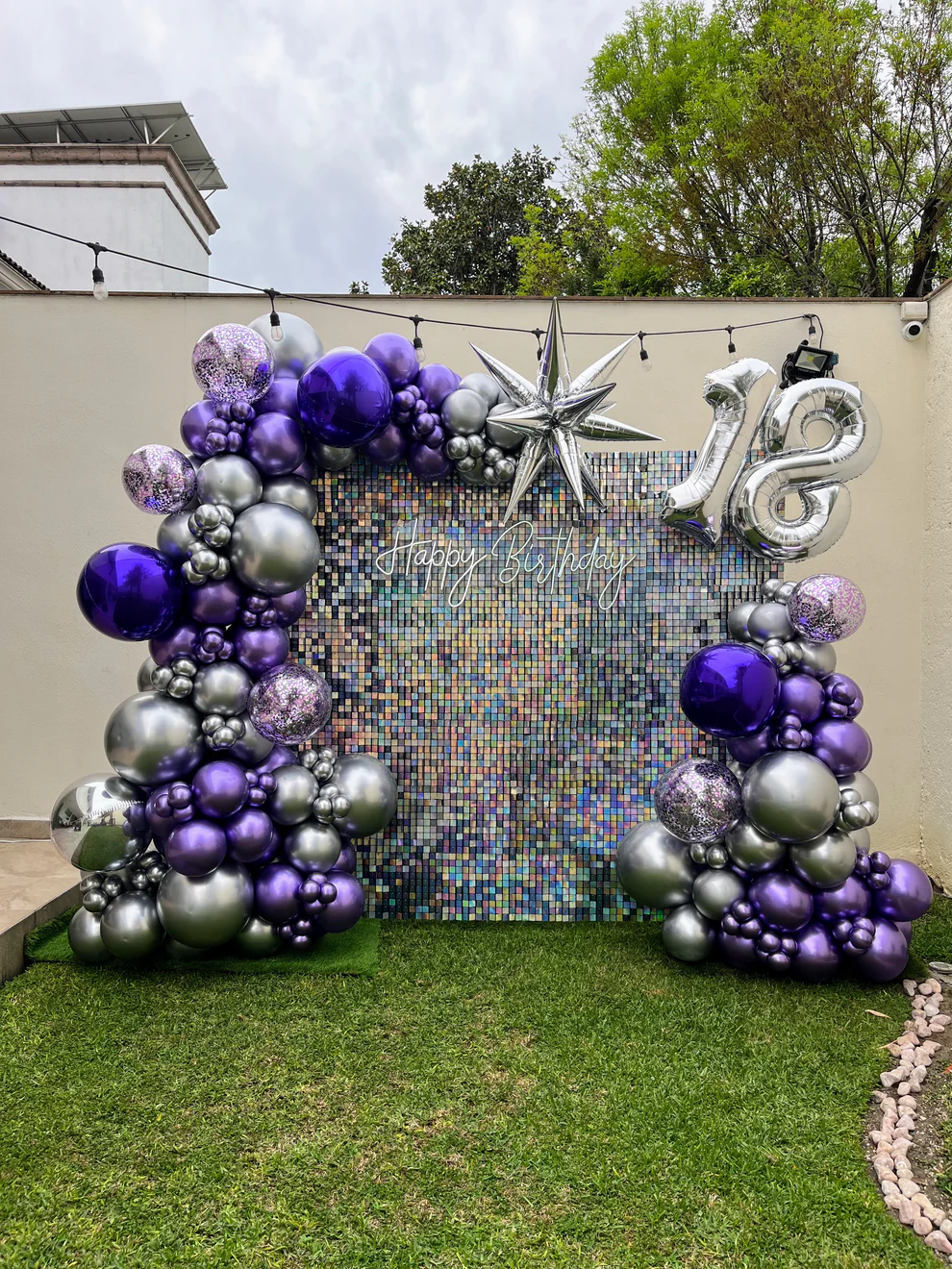 Shimmer Birthday Backdrop