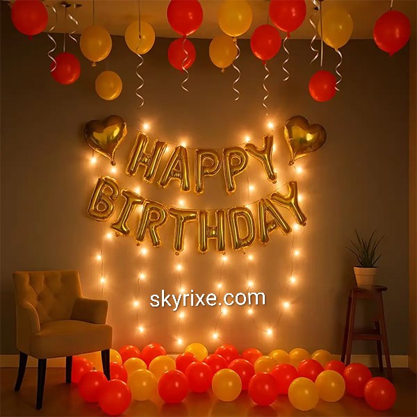Simple Birthday Wall Decoration